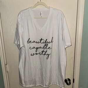 Beautiful Capable Worthy women’s Tee- 3x